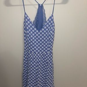 B. Smart Blue and white floral dress